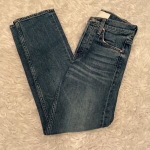 MOTHER The Tomcat Jeans "Running With Scissors" Wash Straight Leg Denim Sz 23